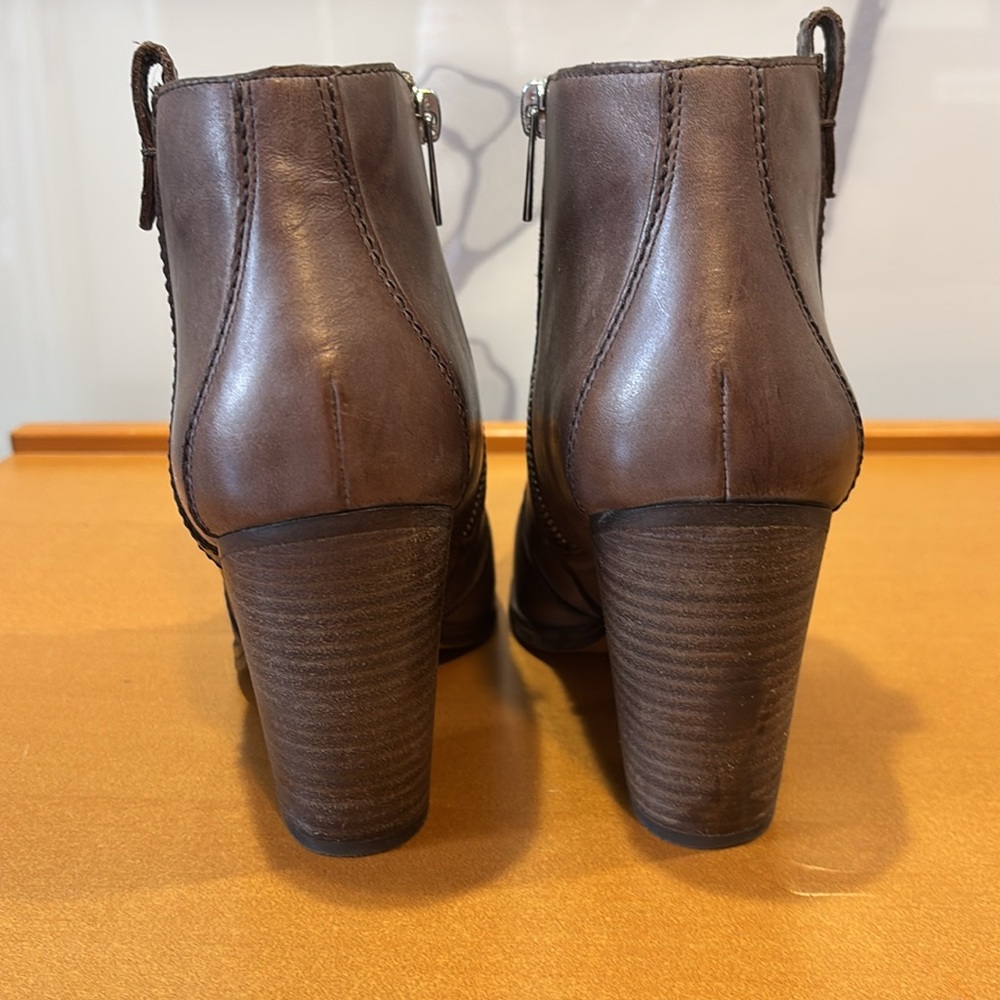 Coach brown leather booties - Picture 3 of 6
